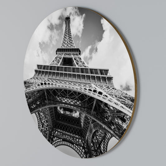 TIMELESS EIFFEL PERSPECTIVE Rund väggdekor