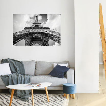 TIDLÖST EIFFELPERSPEKTIV Horisontell Poster med självhäftande mönster