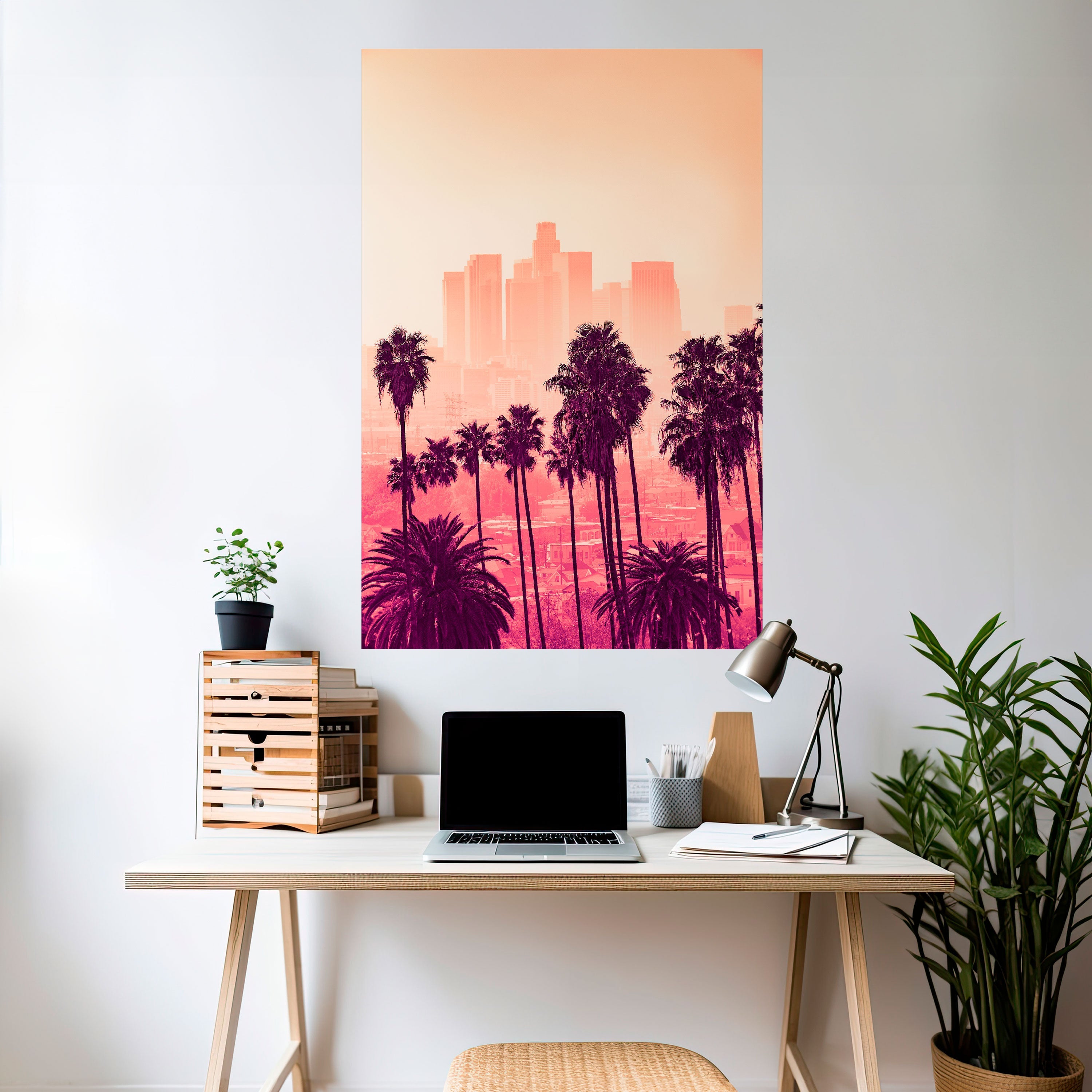 PALM SHADE DREAMSCAPE vertikal poster med självhäftande text