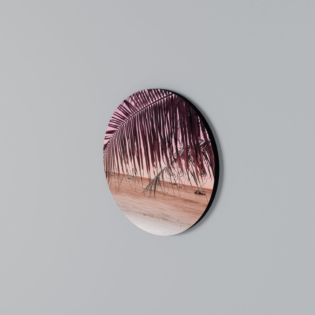TROPICAL WHISPERS Rund väggdekor