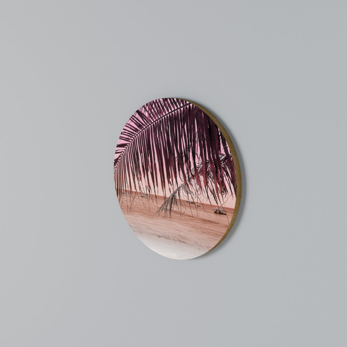 TROPICAL WHISPERS Rund väggdekor