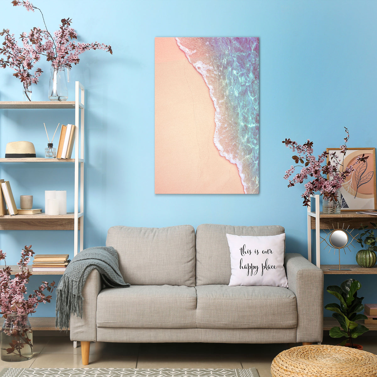 DREAMY SANDSCAPE HUES Vertical Canvas Print