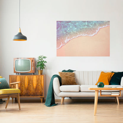DRÖMMIGA SANDSCAPE HUES Horisontell poster med självhäftande text