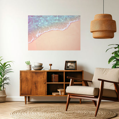 DRÖMMIGA SANDSCAPE HUES Horisontell poster med självhäftande text