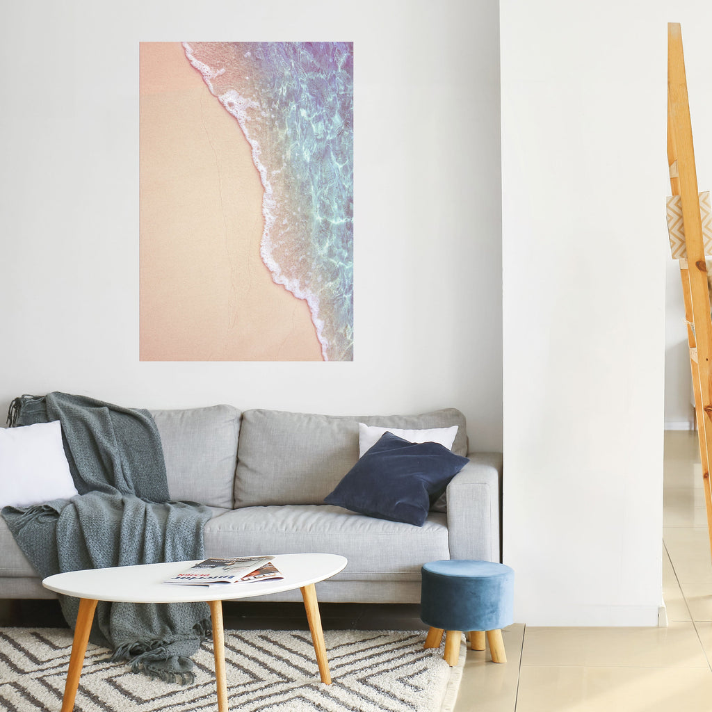 DRÖMMIGA SANDSCAPE HUES Vertikal poster med självhäftande klistermärke