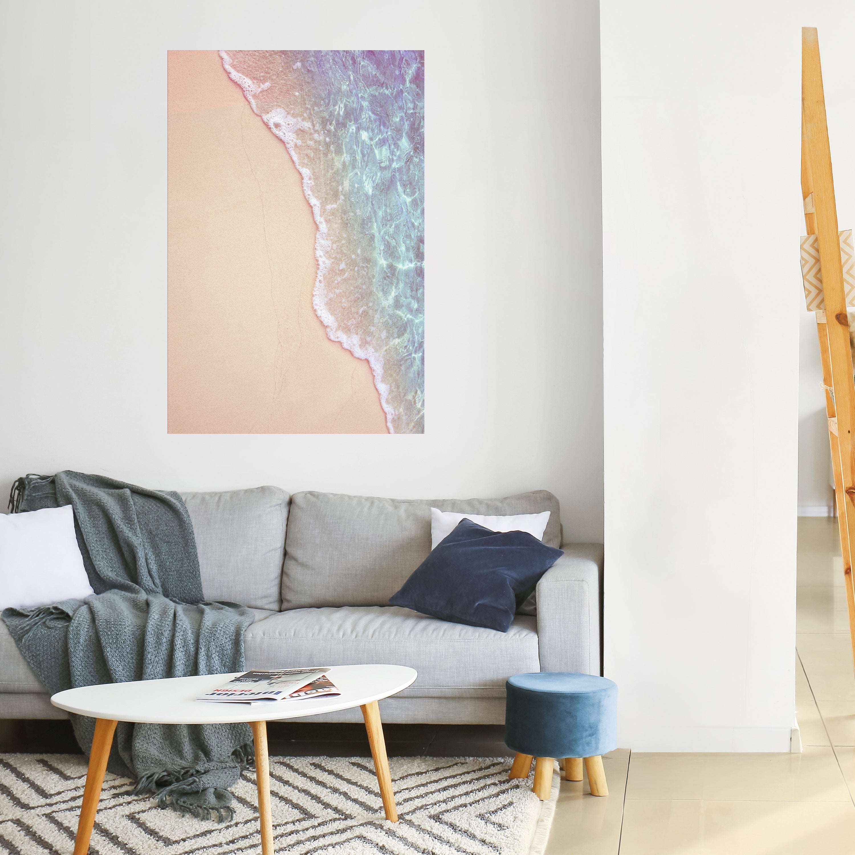 DRÖMMIGA SANDSCAPE HUES Vertikal poster med självhäftande klistermärke