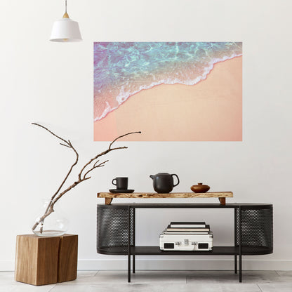 DRÖMMIGA SANDSCAPE HUES Horisontell poster med självhäftande text