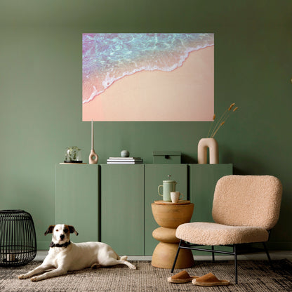 DRÖMMIGA SANDSCAPE HUES Horisontell poster med självhäftande text