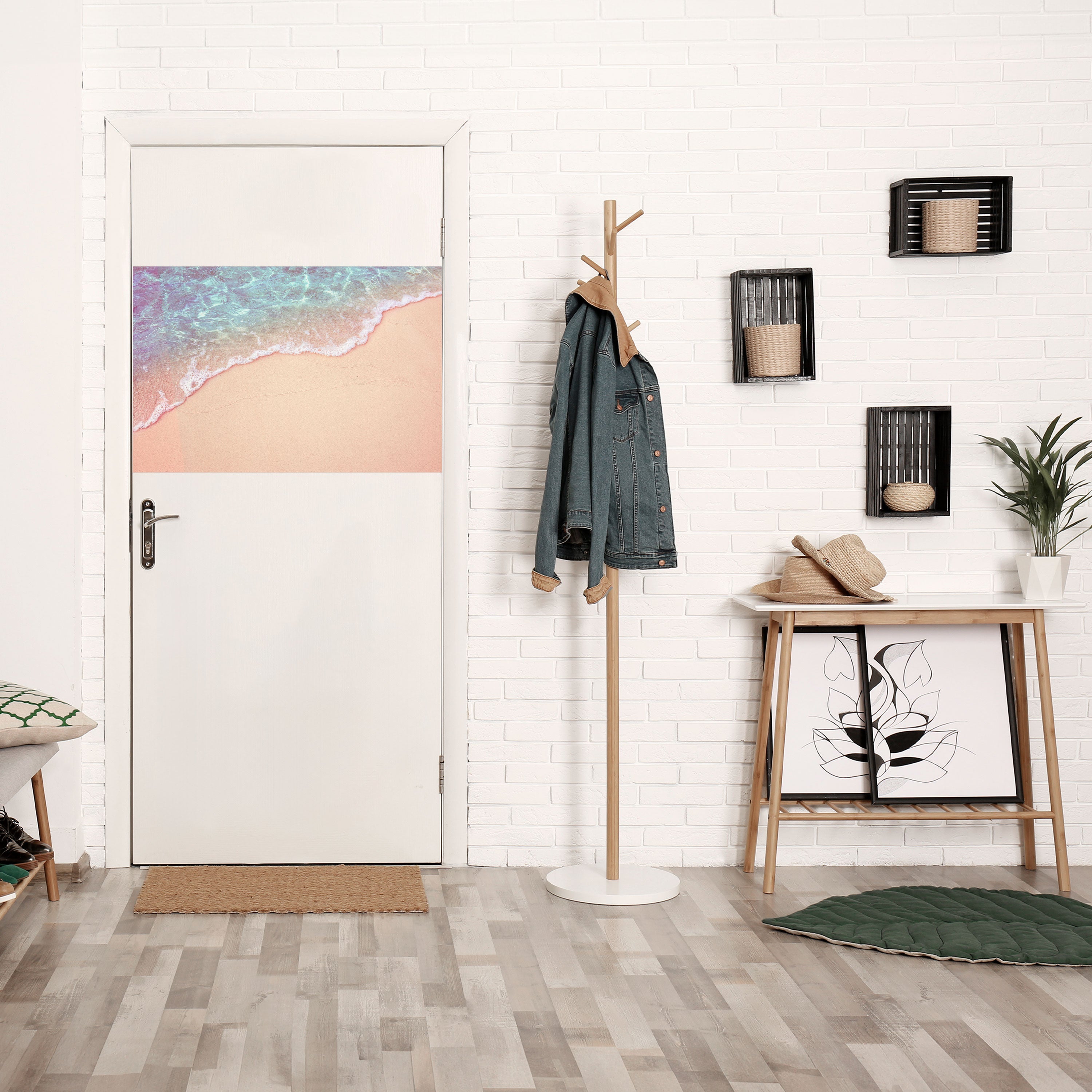 DRÖMMIGA SANDSCAPE HUES Horisontell poster med självhäftande text