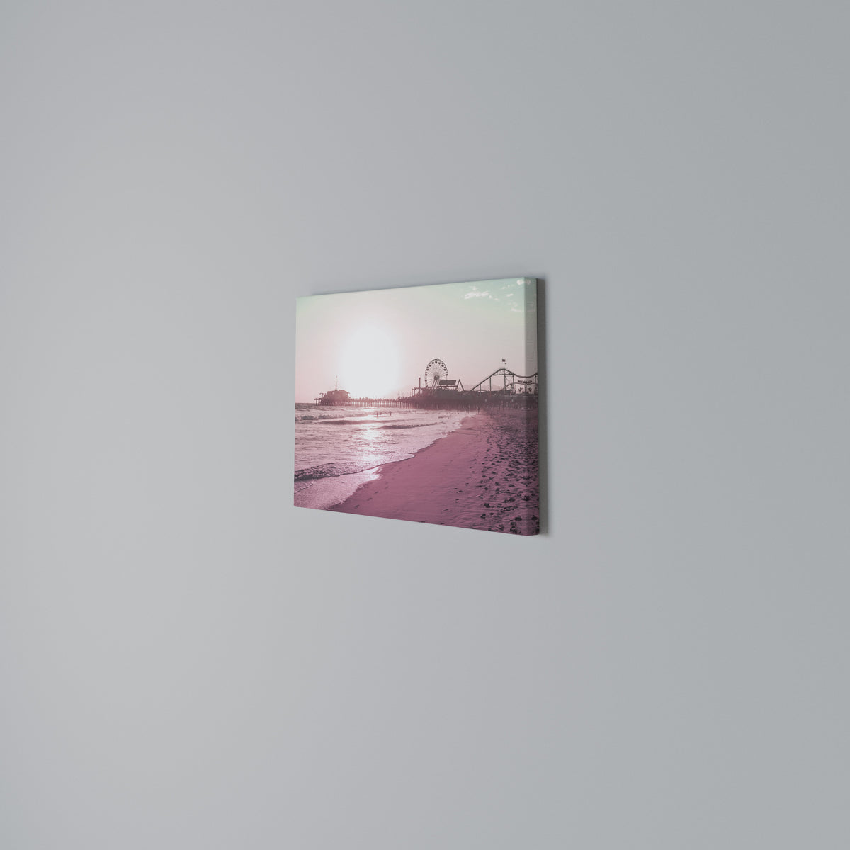 PASTEL COAST VIBES Horizontal Canvas Print