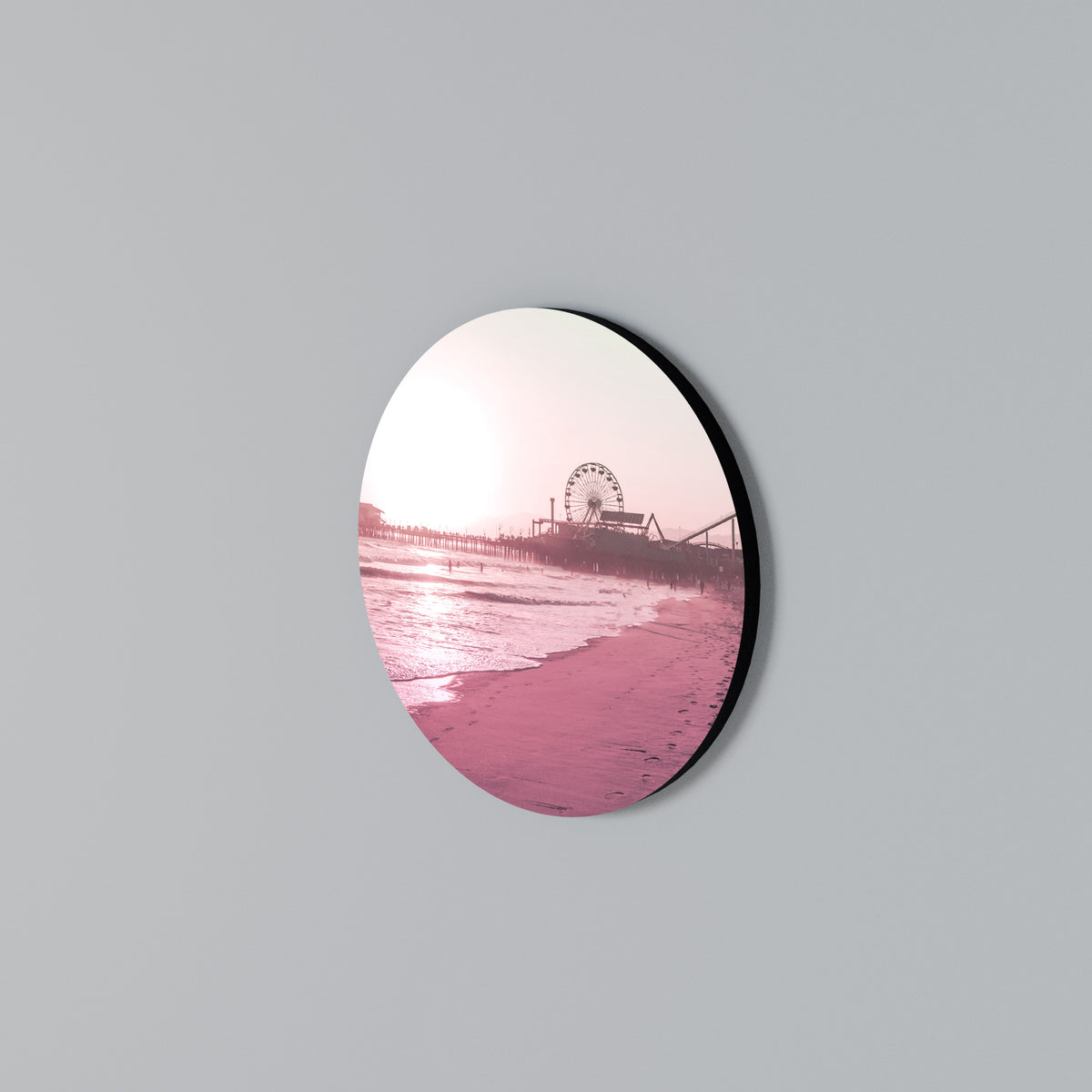 PASTEL COAST VIBES Rund väggdekor