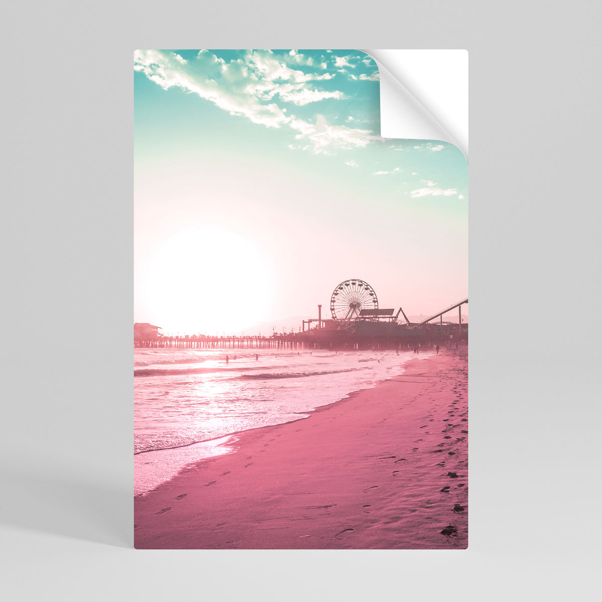 PASTEL COAST VIBES Självhäftande Vertikal Poster