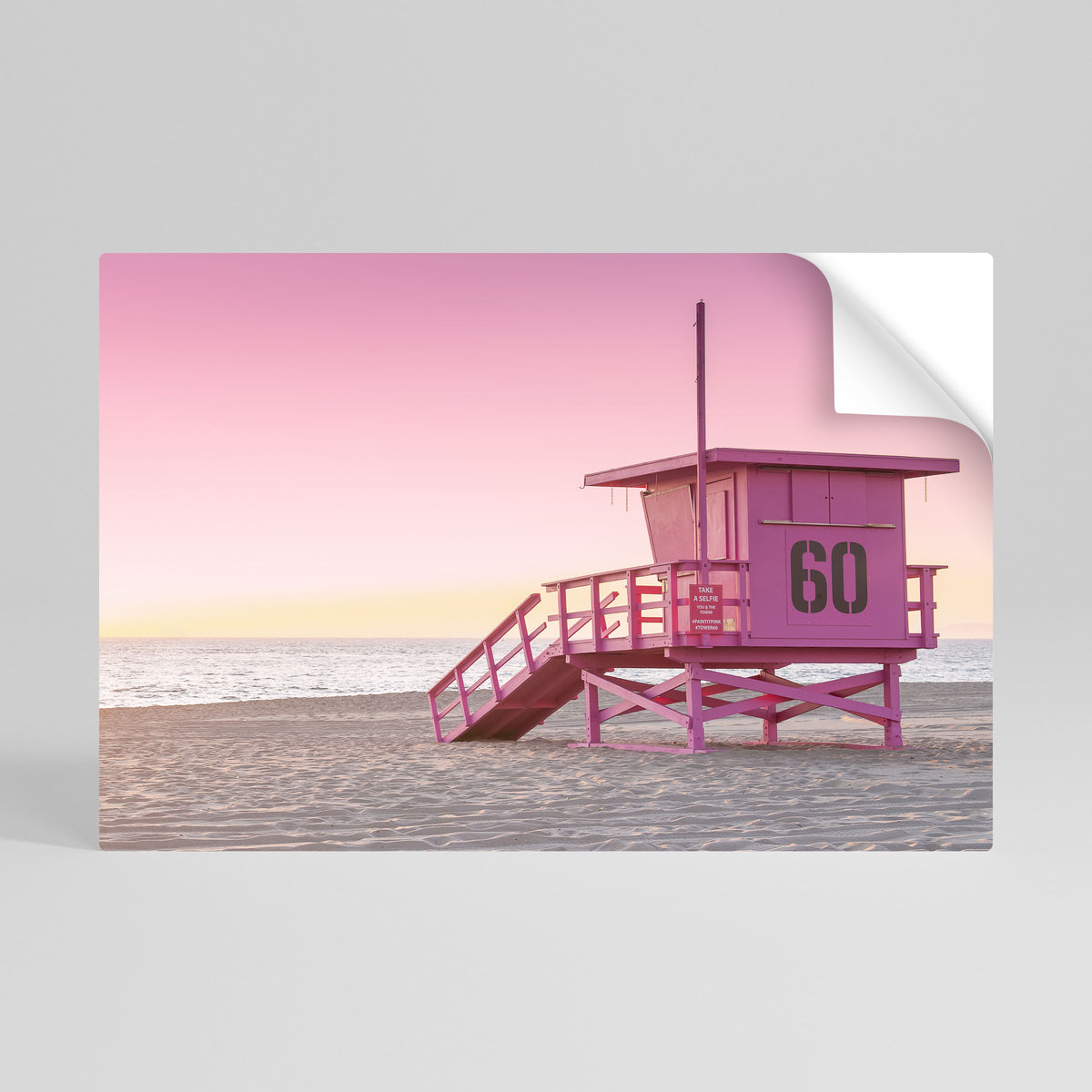 PINK PARADISE WATCH Självhäftande Horisontell Poster