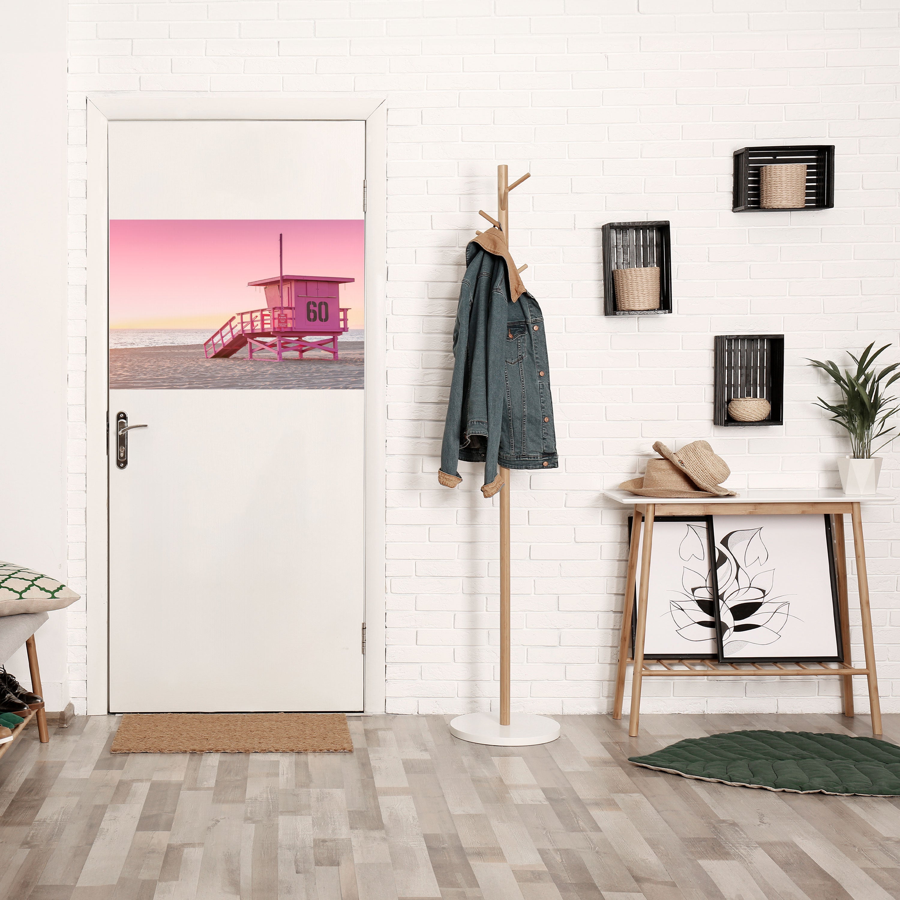 ROSA PARADISE WATCH Horisontell affisch med självhäftande motiv