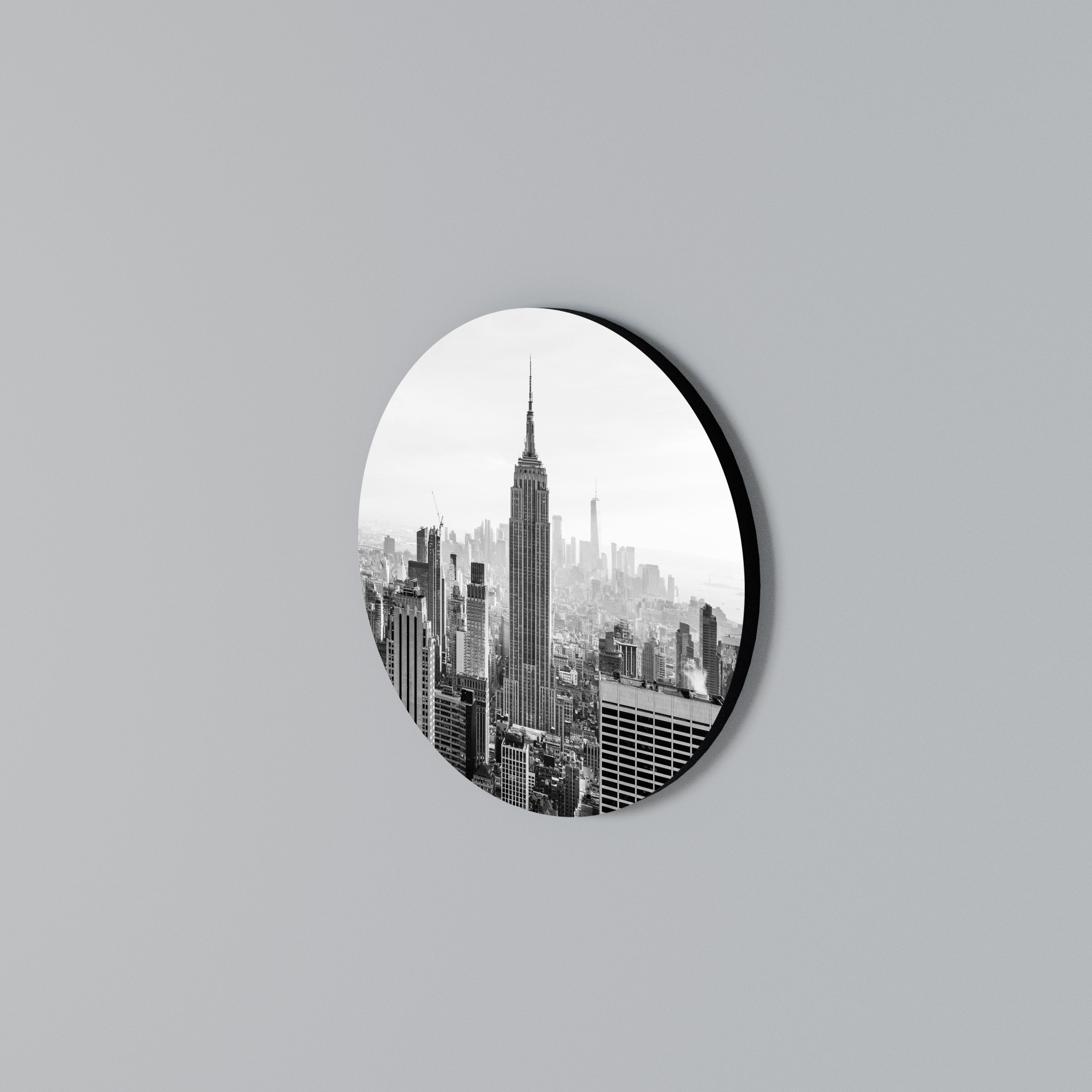 EMPIRE STATE BUILDING Rund väggdekor