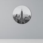 EMPIRE STATE BUILDING Round Wall Art