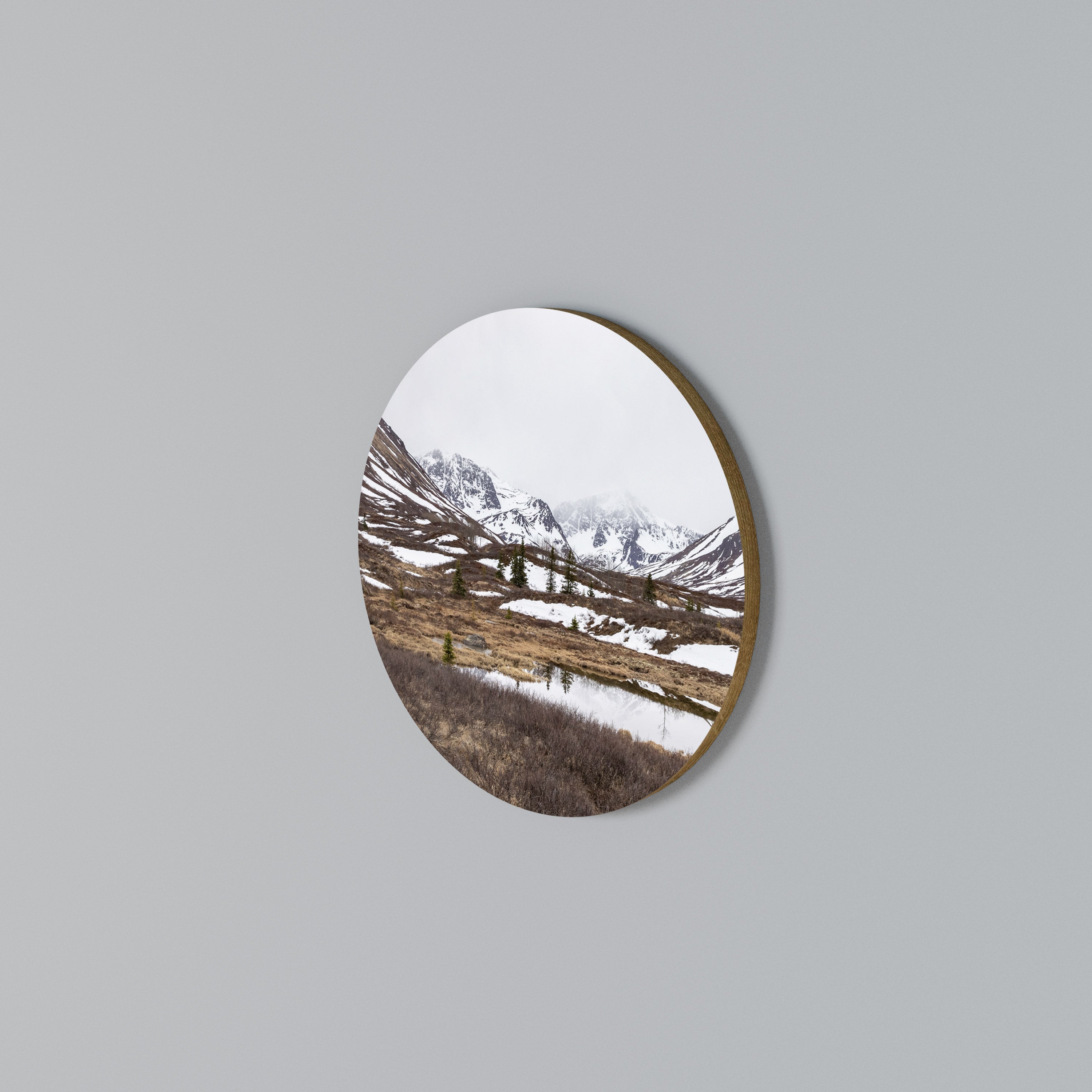ECHOES OF WINTER Rund väggdekor