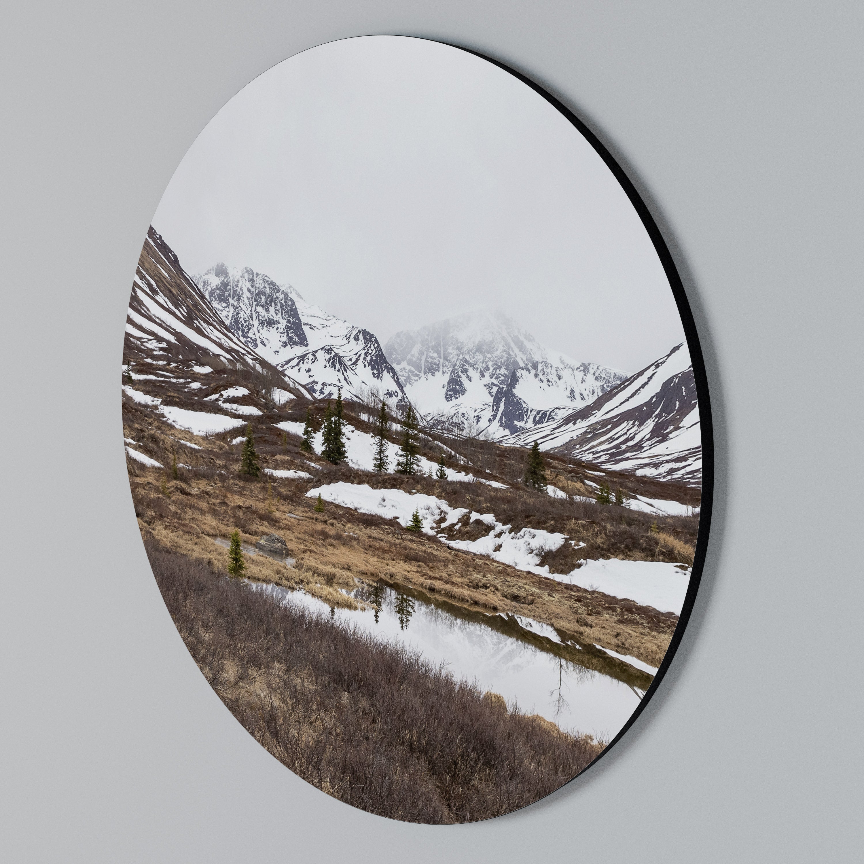 ECHOES OF WINTER Rund väggdekor