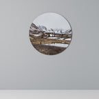 ECHOES OF WINTER Round Wall Art