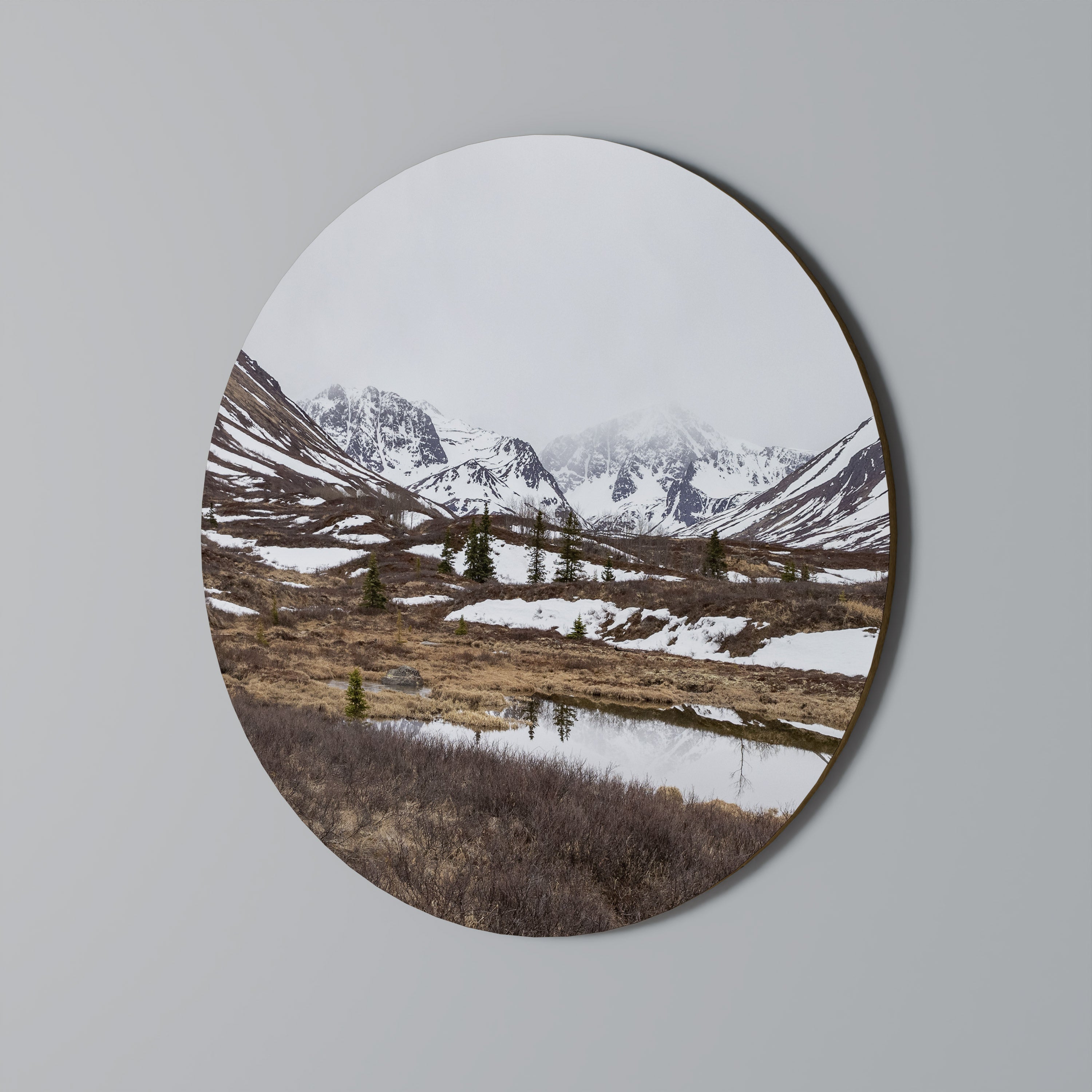Rund väggdekoration ECHOES OF WINTER
