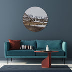 ECHOES OF WINTER Round Wall Art