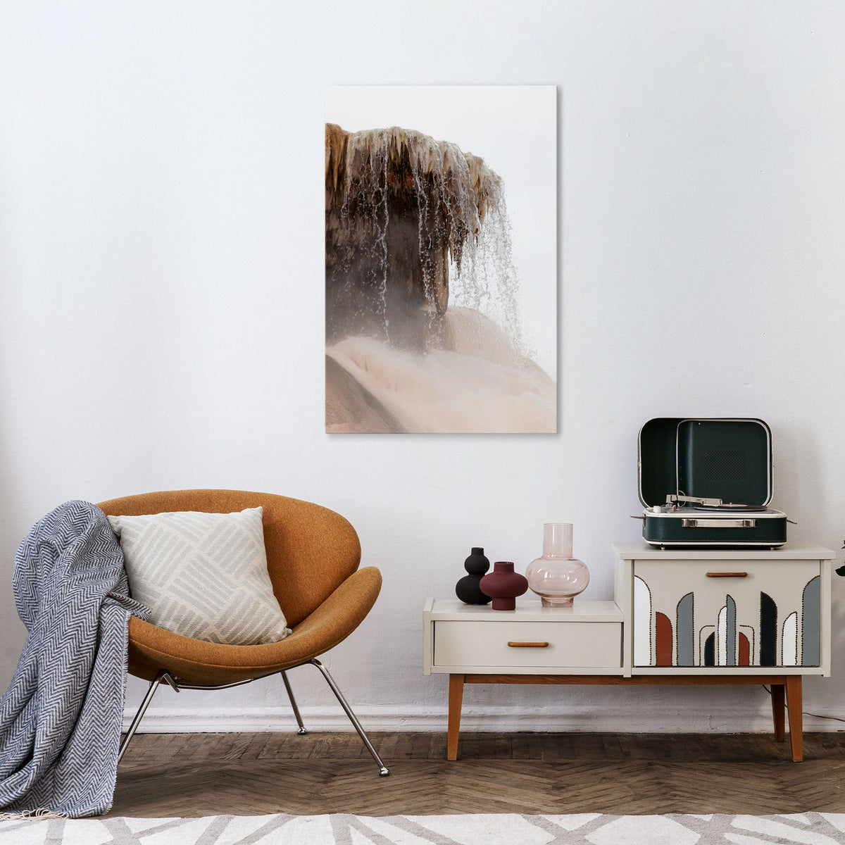 MAMMOTH HOT SPRINGS Vertical Canvas Print