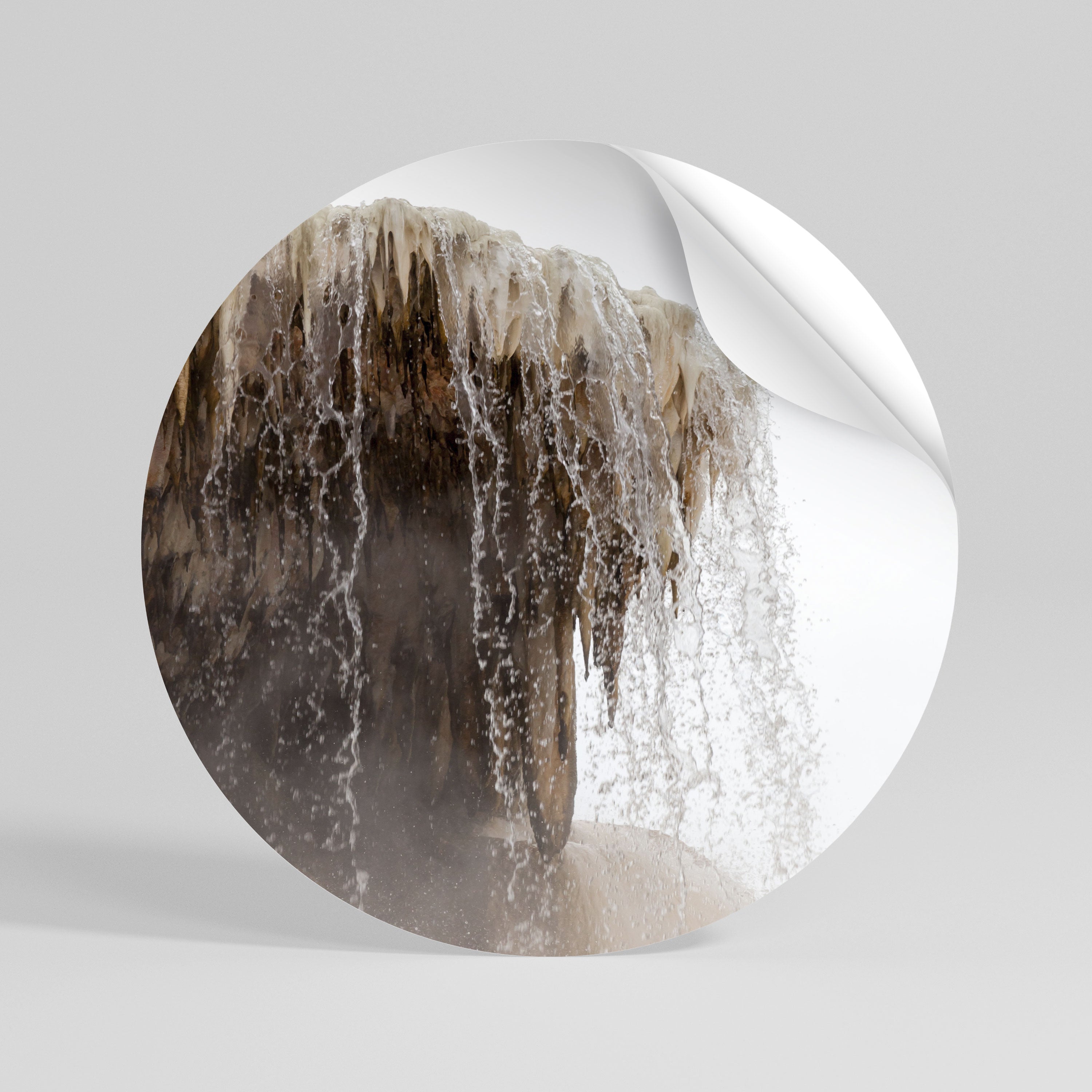 MAMMOTH HOT SPRINGS Rund väggdekal