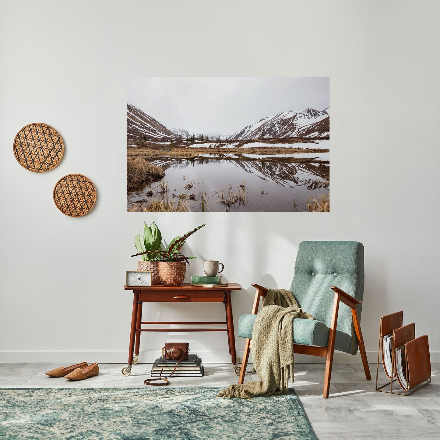 SNÖKYSSADE REFLEKTIONER Dra av och klistra horisontell poster