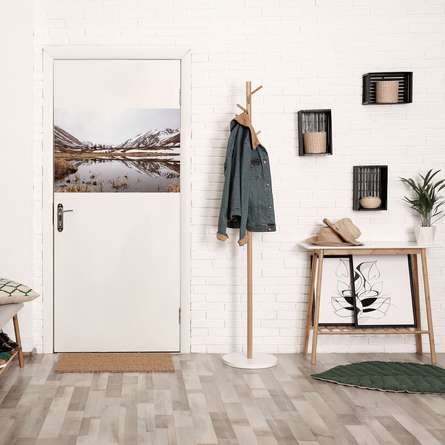 SNÖKYSSADE REFLEKTIONER Dra av och klistra horisontell poster
