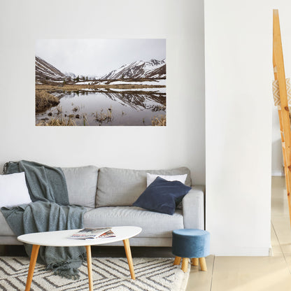 SNÖKYSSADE REFLEKTIONER Dra av och klistra horisontell poster