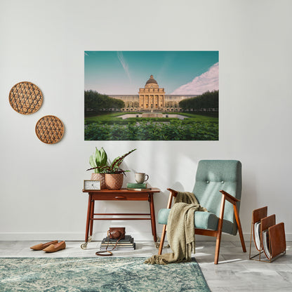 TRANQUIL PALACE VIEW Peel and Stick Horizontal Poster