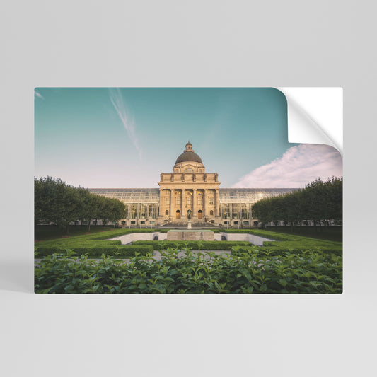 TRANQUIL PALACE VIEW Självhäftande Horisontell Poster