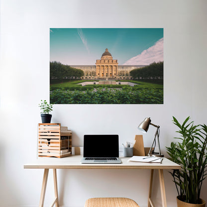 TRANQUIL PALACE VIEW Peel and Stick Horizontal Poster