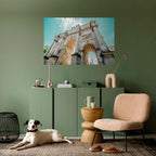 ARKITEKTONISK ELEGANS Horisontell affisch med självhäftande text