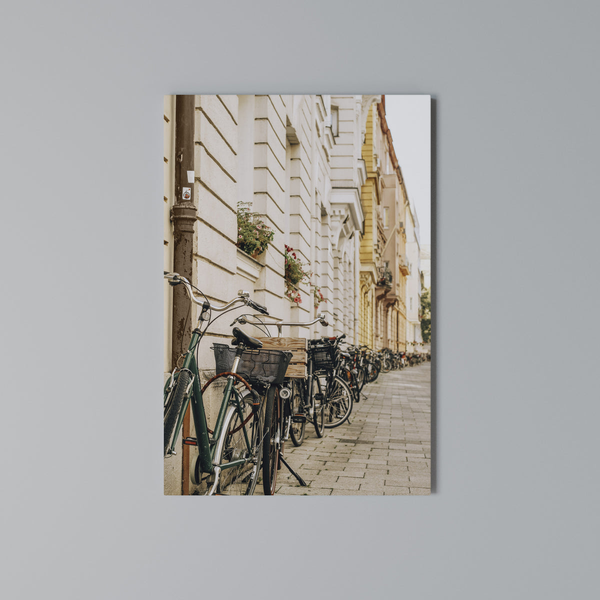 URBAN CYCLE HAVEN Vertical Canvas Print