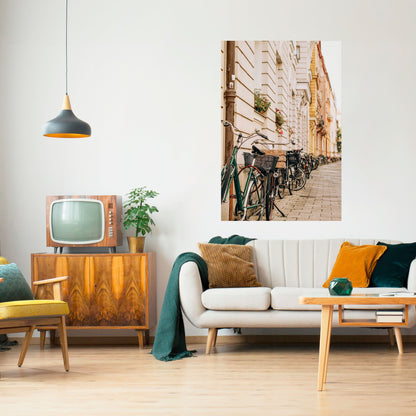 URBAN CYCLE HAVEN Vertikal affisch med självhäftande text