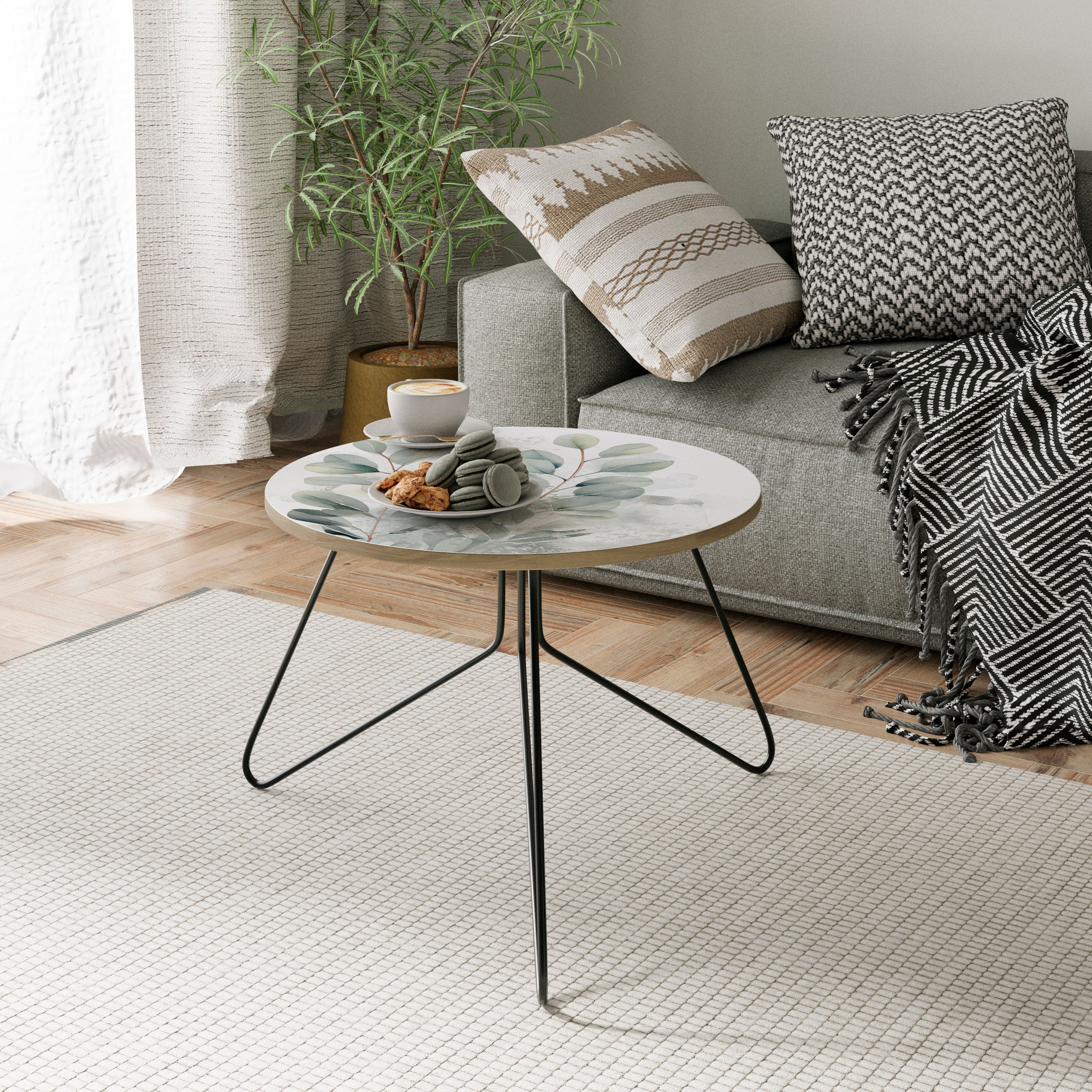FÖRTJÄNT EUCALYPTUS Litet soffbord