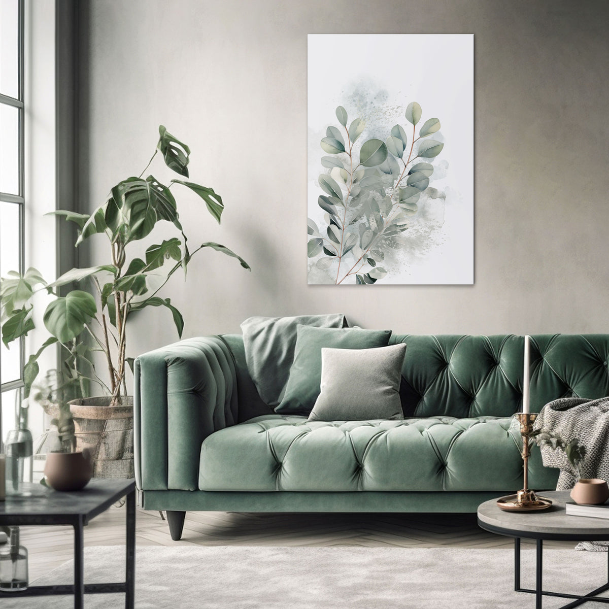 DELIGHTFUL EUCALYPTUS Vertical Canvas Print