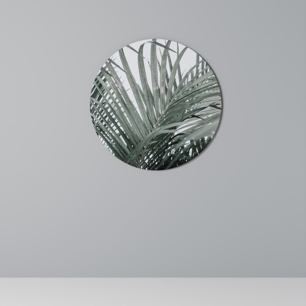 PALM WHISPERS Rund Väggdekoration