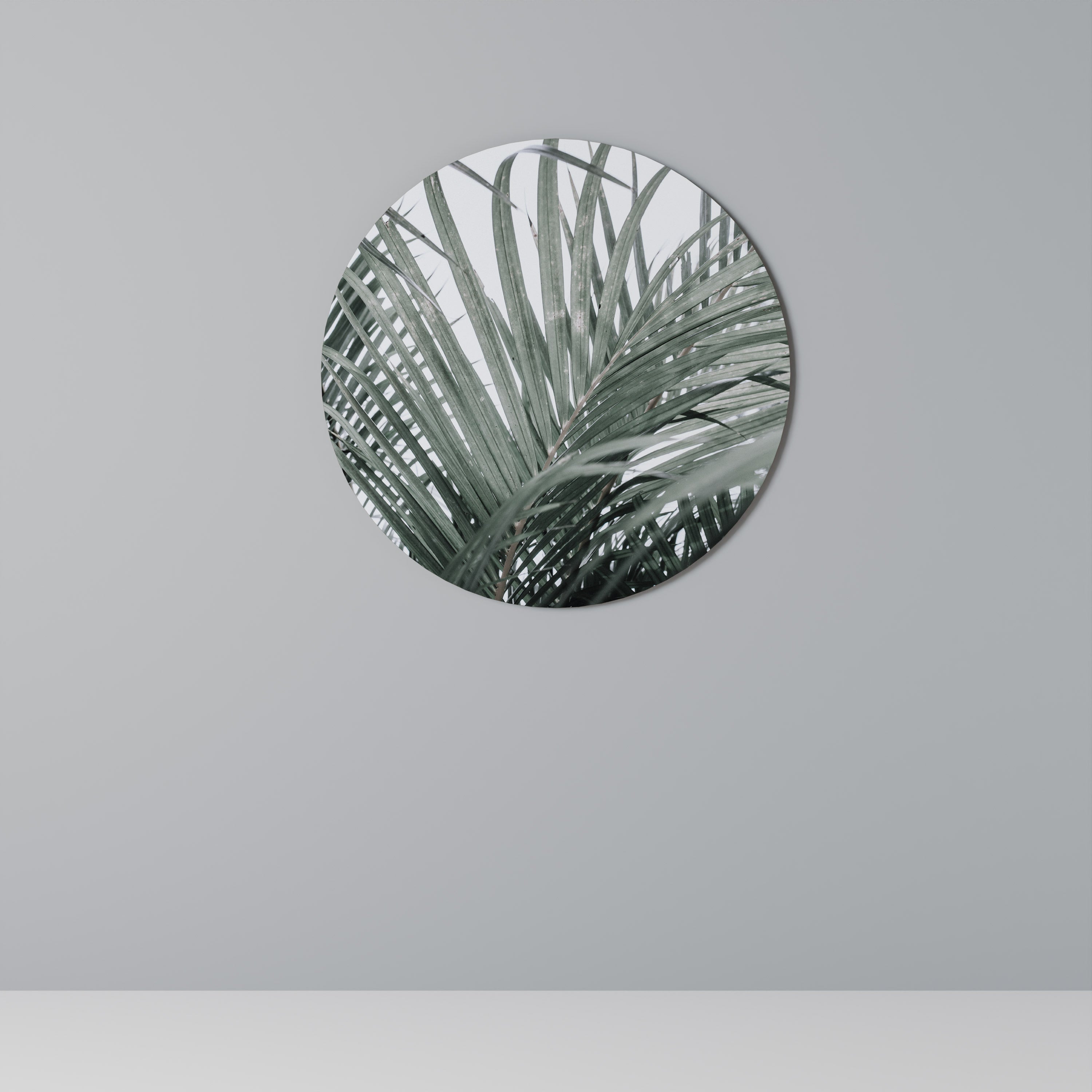 PALM WHISPERS Rund Väggdekoration