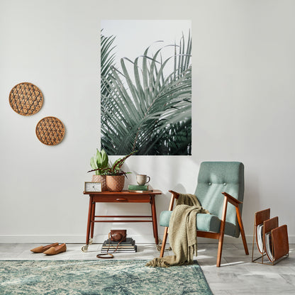 PALM WHISPERS vertikal affisch med självhäftande motiv