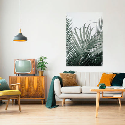 PALM WHISPERS vertikal affisch med självhäftande motiv