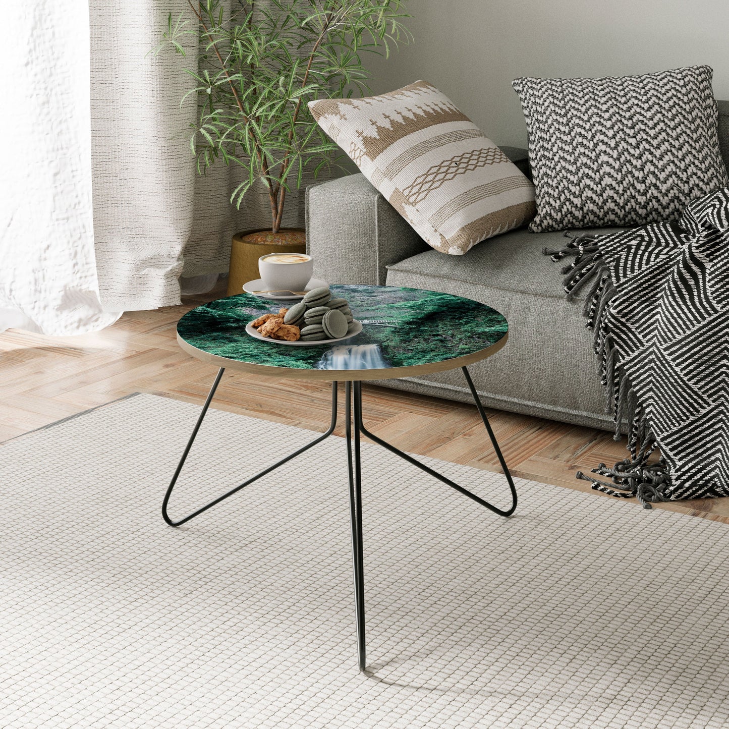 MYSTICAL WATERSCAPE BRIDGE Coffee Table 60
