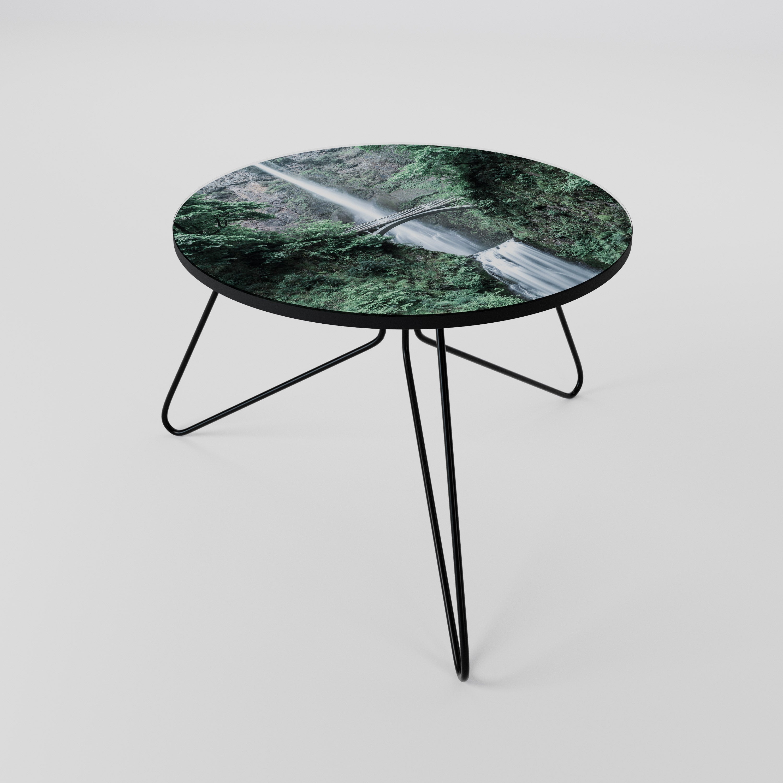 MYSTICAL WATERSCAPE BRIDGE Coffee Table