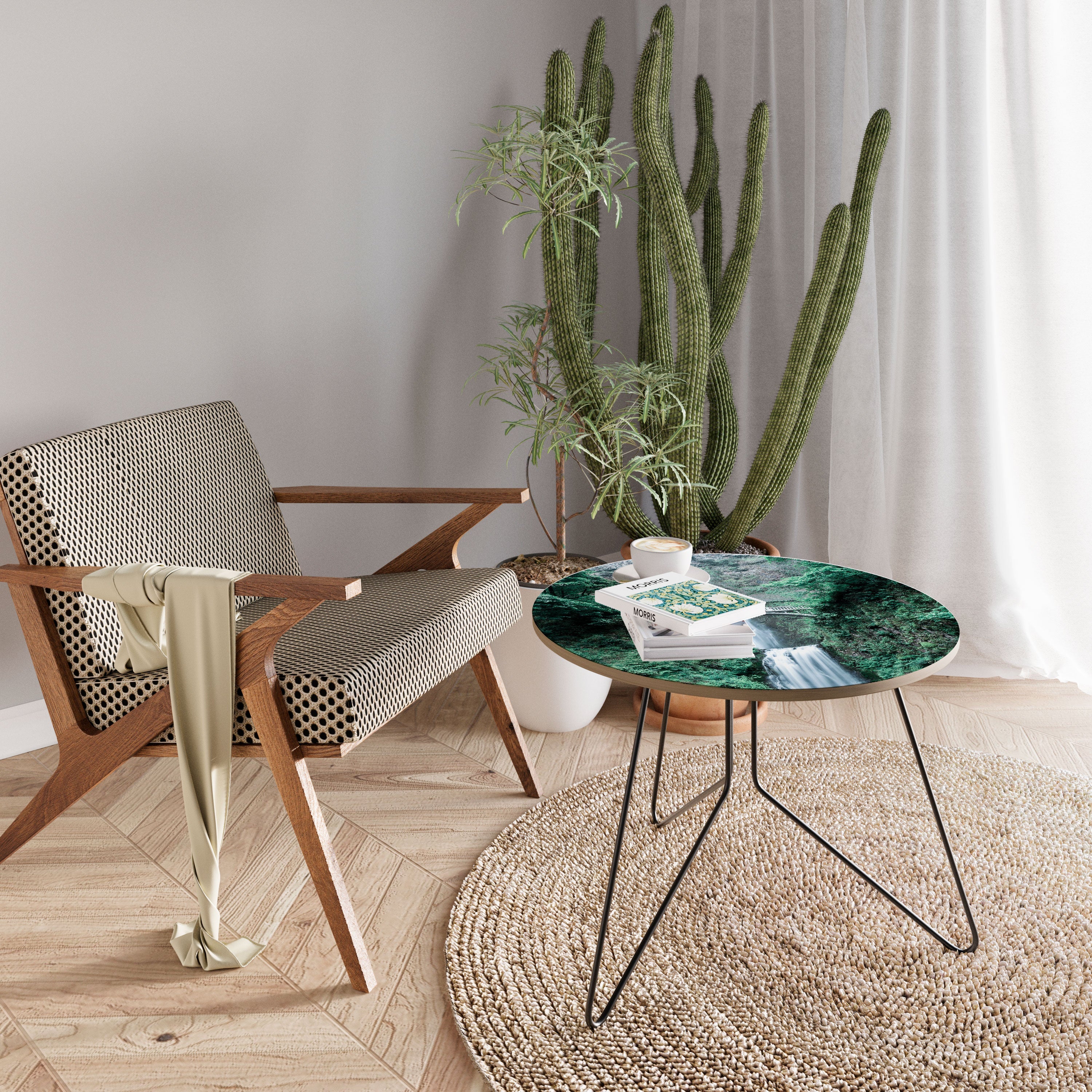 MYSTICAL WATERSCAPE BRIDGE Coffee Table