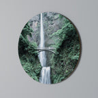 MYSTICAL WATERSCAPE BRIDGE Round Wall Art