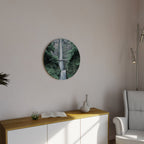 MYSTICAL WATERSCAPE BRIDGE Round Wall Art