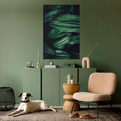 LUSH DROPLET DANCE Vertikal affisch med självhäftande motiv