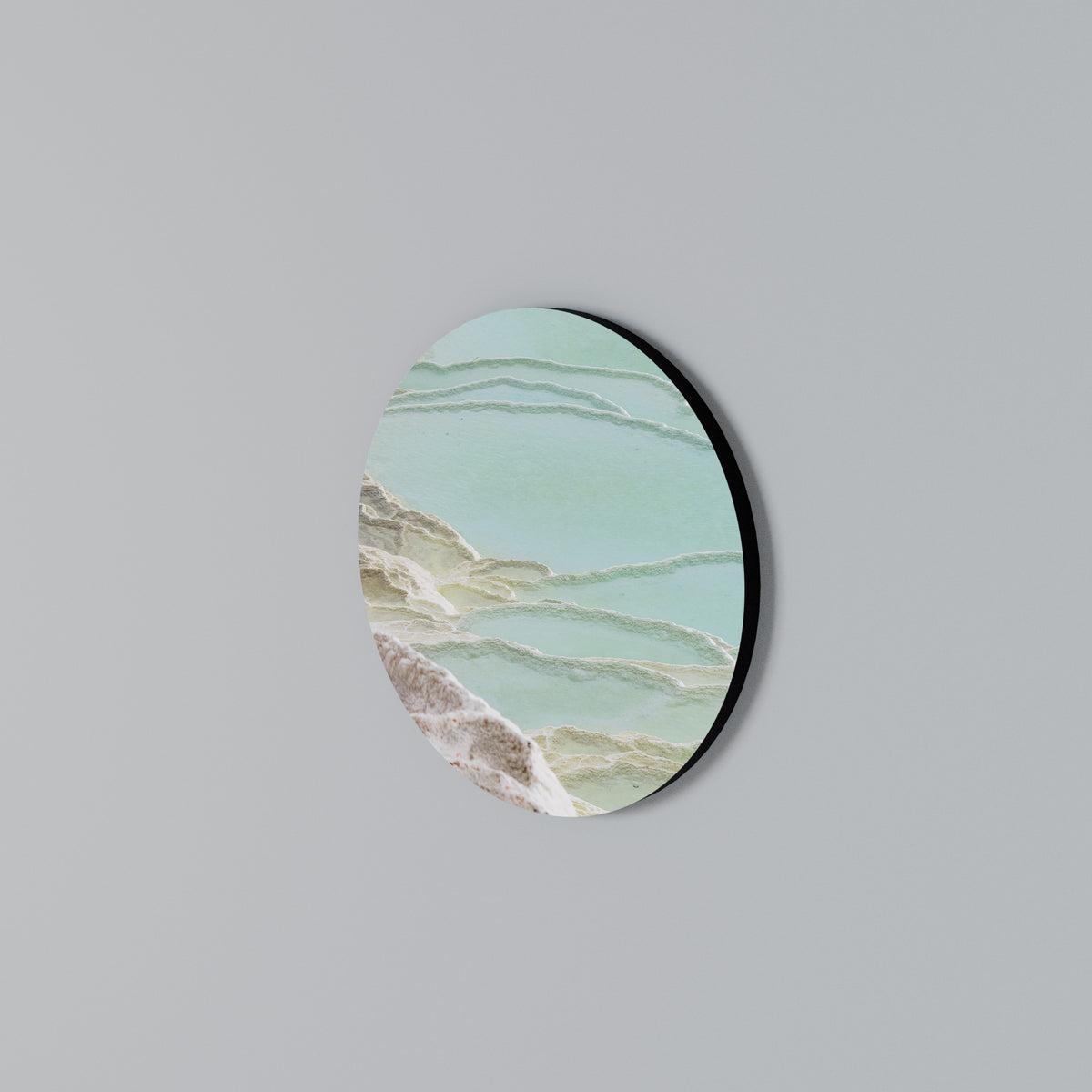 AQUAMARINE WHISPERS Rund väggdekor