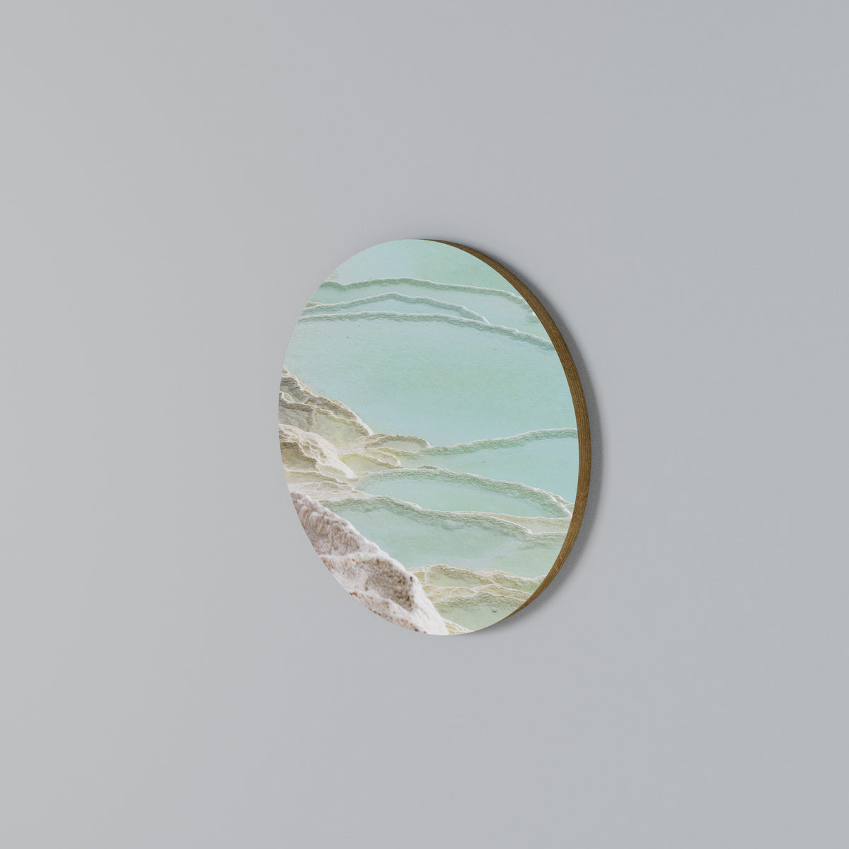 AQUAMARINE WHISPERS Rund väggdekor